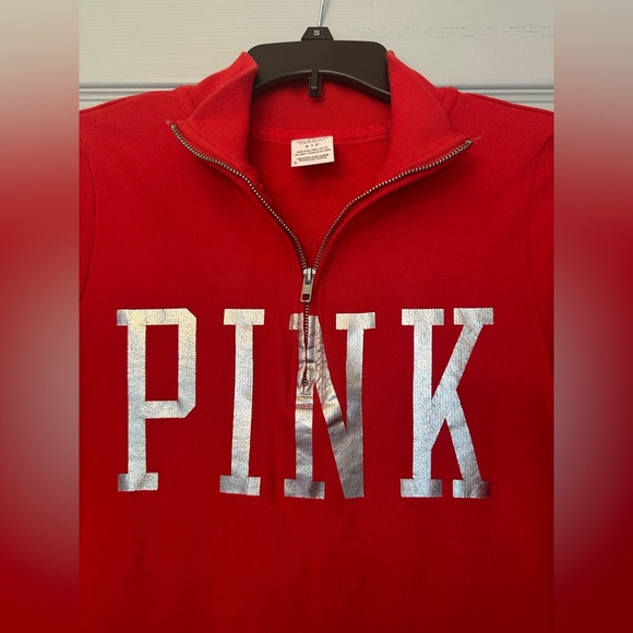 Victoria’s Secret Pink OSU The Ohio State Buckeyes 3/4 Quarter Zip Up Sz Small - Picture 4 of 6